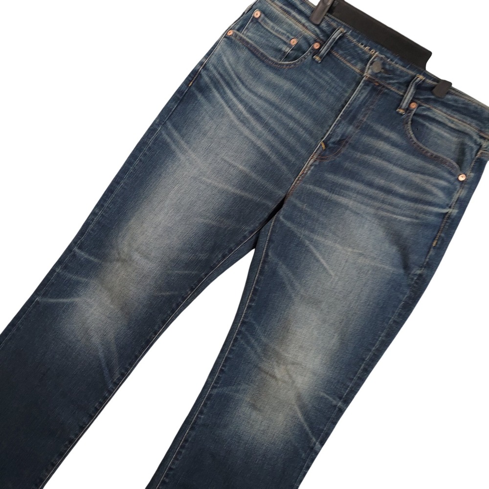 American Eagle Original Bootcut Jeans Mens 36x32 Blue Airflex+ Medium Wash 12537
